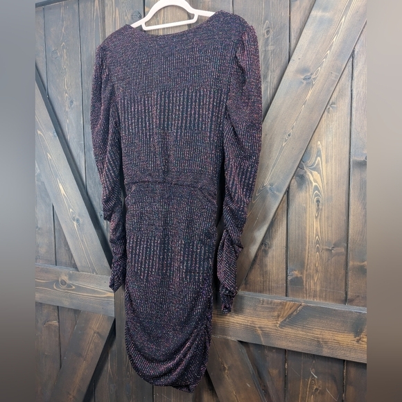 WAYF x Emma Rose Corvette Long Sleeve Ruched Cut Out  Minidress - Picture 10 of 11